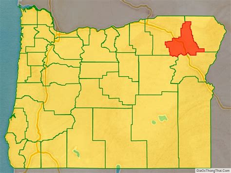 Map Of Union County Oregon