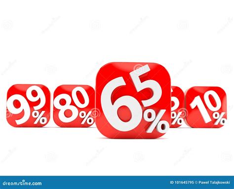 Numbers With Percent Symbols Stock Illustration Illustration Of