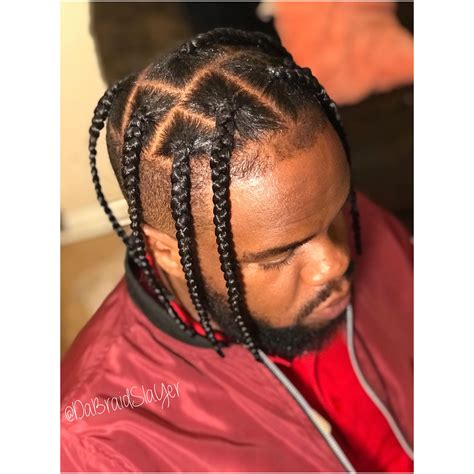 20+ fade with box braids - MaishaTheon