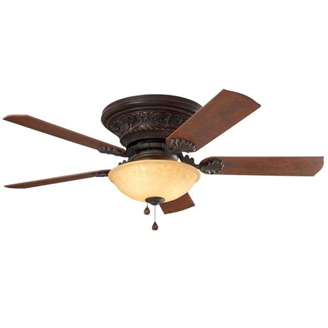 Adding a ceiling fan to a room is a simple diy. Harbor Breeze Lynstead 52-in Specialty Bronze LED Indoor ...