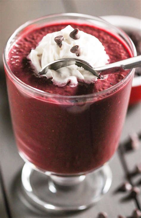 Healthy Red Velvet Chia Seed Pudding Vegan Sugar Free Gluten Free