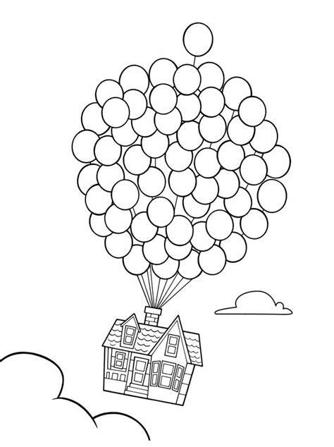 Pixar Up House Coloring Pages