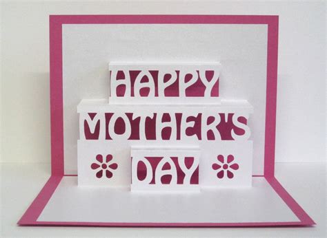 Mothers Day Card 3d Pop Up Happy Mothers Day Card