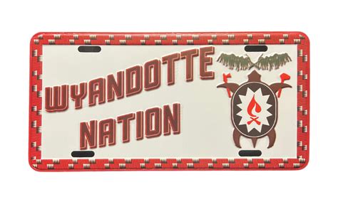 Wyandotte Nation License Plate Wyandotte Nation