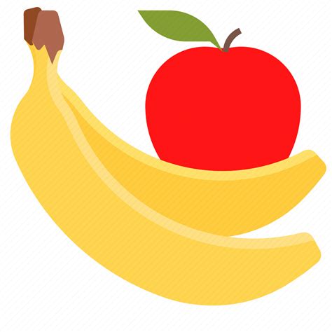 Banana Fruits Apple Healthy Icon Download On Iconfinder