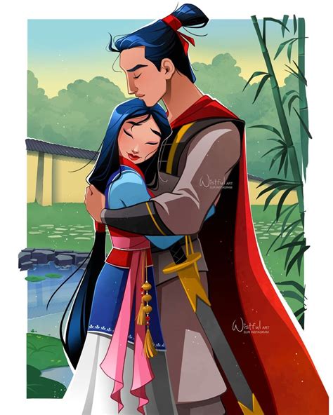 Wistfulart Shared A Photo On Instagram “true Love With Mulan And Li Shang ️ I Never Drew This