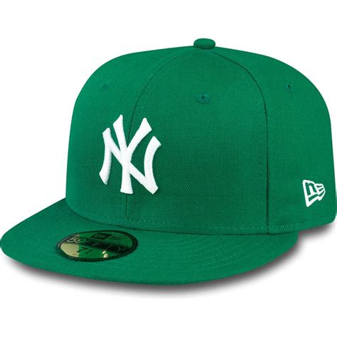 Cappellino Visiera Piatta Verde Aderente 59fifty Essential Di New York