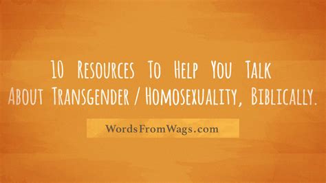 10 Resources To Help You Talk About Homosexuality And Transgender