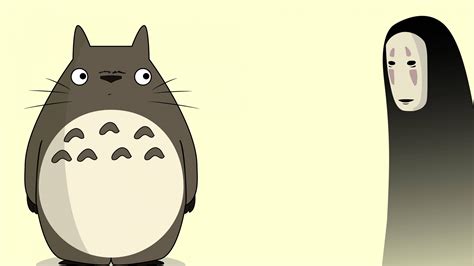 Totoro Y Kaonashi No Face De El Viaje De Chihiro Anime Fondo De Pantalla Id5035