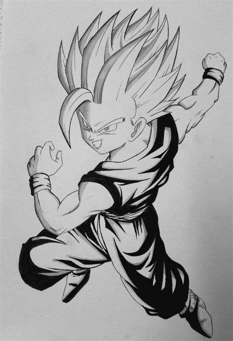 Dragon Ball Z Gohan Ssj2 Drawing Dragonball Z Son Gohan Ssj2 By