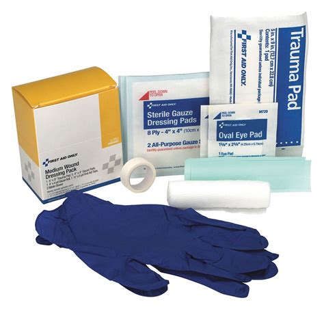 First Aid Only Sterile White Dressing 39n9913 950 Grainger