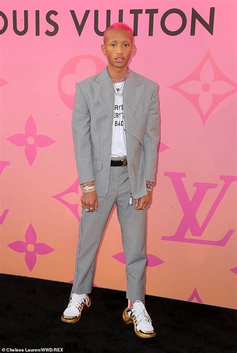 Jaden Smith Sports Bleached Eyebrows And Diamond Grillz At Louis
