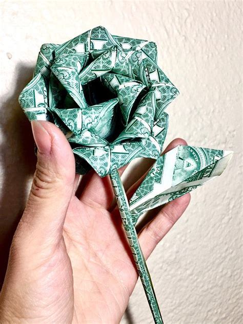 Dollar Bill Origami Rose Ailsaadesson