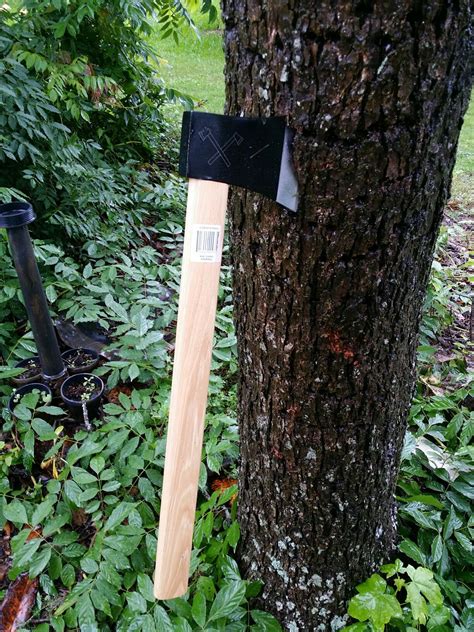 Tape all sides of the 2 roles also to increase the durability. My 1st throw of an axe | Axe