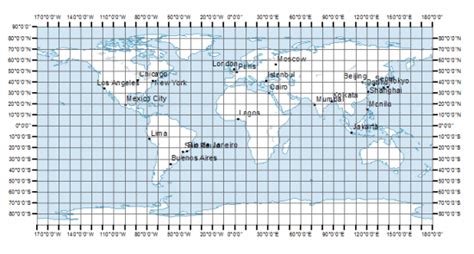 26 A Map With Latitude And Longitude Lines Online Map Around The World