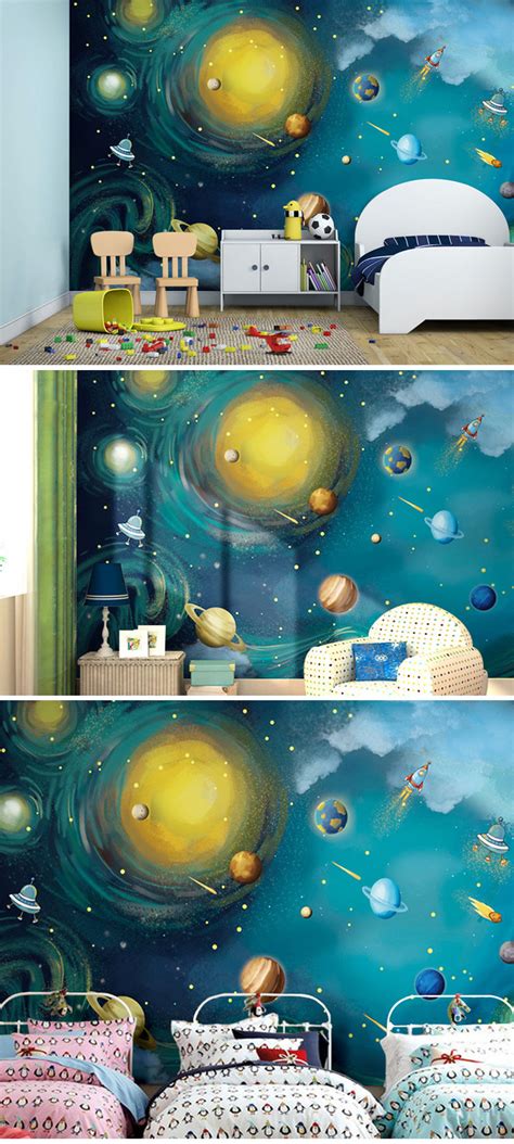 Cartoon Solar System Wallpaper Apollobox