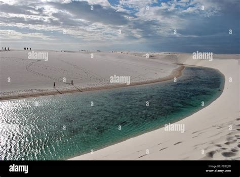 The Landscape Of Lagoons And Sand Dunes In Brazil Lençóis Maranhenses