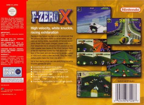 F Zero X Box Shot For Nintendo 64 Gamefaqs