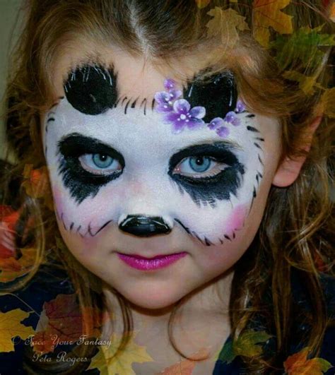 Pretty Face Painting Halloween Panda Face Painting Face Painting