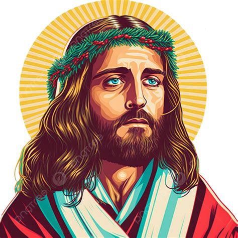 Portrait Of The Jesus Christ For Christmas Jesus Christ Jesus Merry