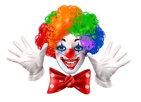 Circus Clown Face Colorful Realistic Portrait 480701 Vector Art At Vecteezy