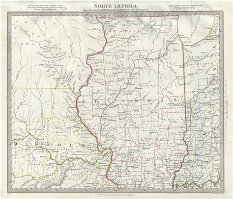 North America Sheet Ix Of Missouri Illinois And Indiana Geographicus