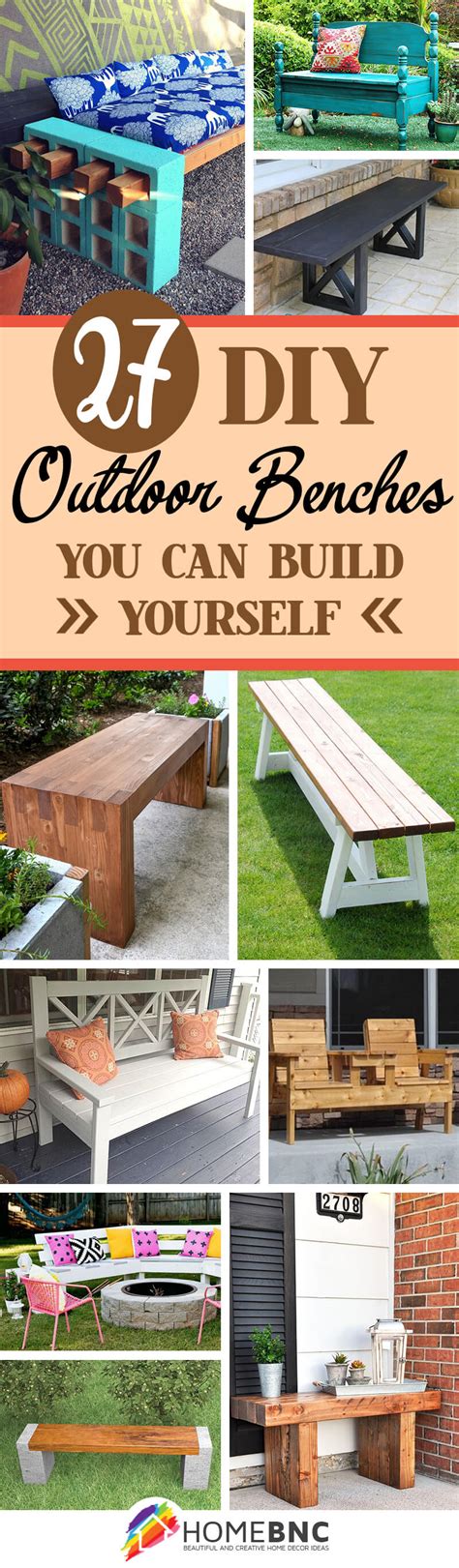 27 Best Diy Outdoor Bench Ideas And Designs For 2023