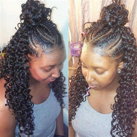 Braids And Bun Crochet Style Hair Styles Natural Styles Style