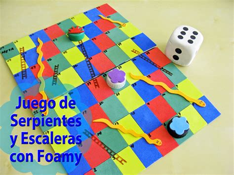 Pegostes Y Colores Juego De Serpientes Y Escaleras Con Foamy