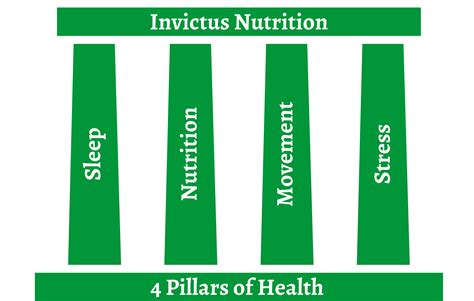 my habits the four pillars of health invictus fitness