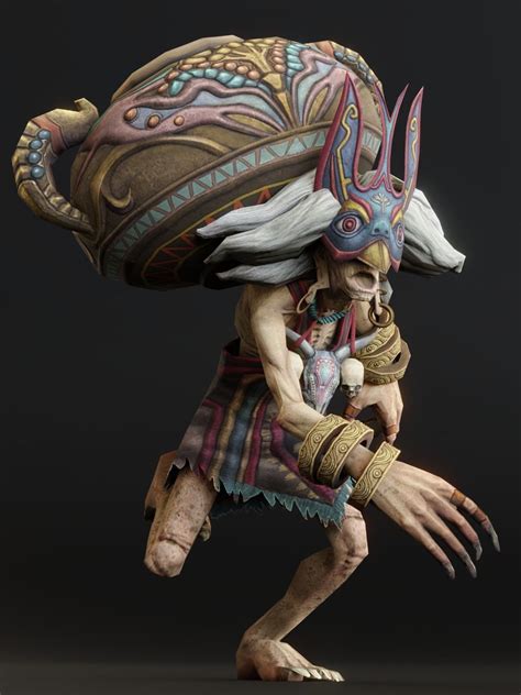 3d Model Anon Shaman Old Fragy Vr Ar Low Poly Cgtrader