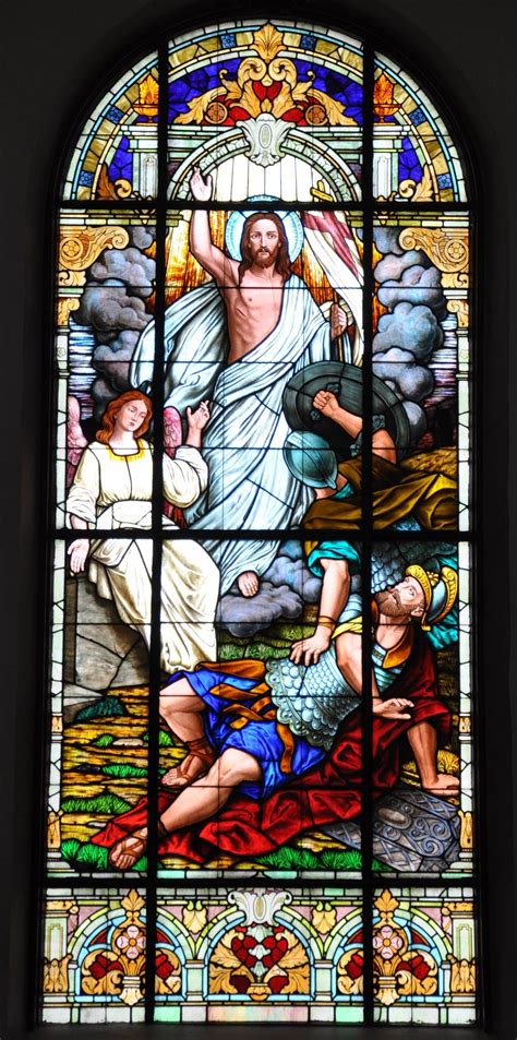 Stained Glass Window Resurrection Holy Trinity Ukrainian Catholic