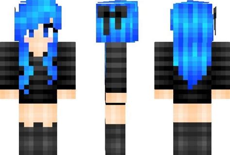 Bluegirl Minecraft Skins Cool Minecraft Skins Blue Minecraft Pictures