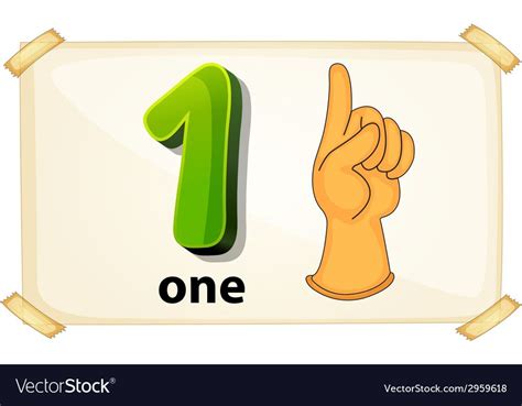 A Flashcard Number One Download A Free Preview Or High Quality Adobe