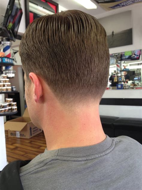 Classic Mens Haircut With A Tapered Neckline Yelp