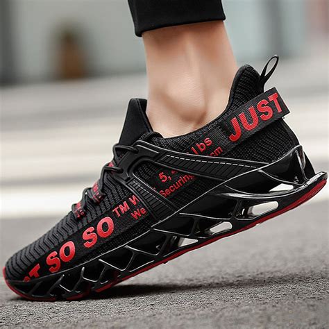Mens Sports Shoes Sneakers For Running Black Tennis Brand Comfortable