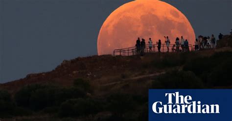 the sturgeon full moon in partial eclipse in pictures science the guardian