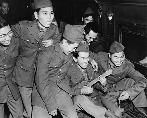japanese american soldiers enjoy photograph by everett pixels
