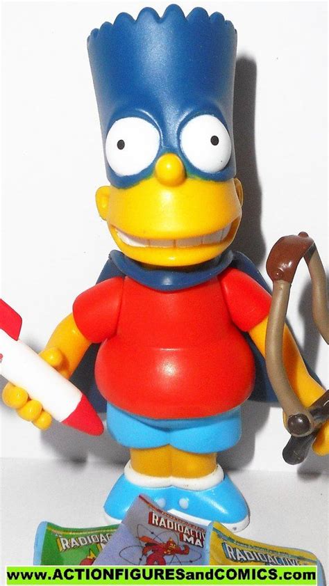 Simpsons Bart Bartman Playmates World Of Springfield Action Figures The Simpsons Springfield