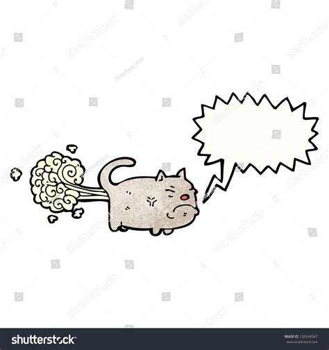 Cartoon Farting Cat Stock Vector Royalty Free 126549347 Shutterstock