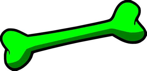 Green Dog Bone Clip Art At Vector Clip Art Online Royalty