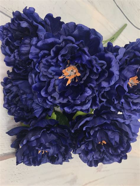Dark Blue Peony Bush Keleas Florals