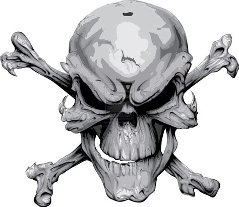 A Skull With Cross Bones On Its Head