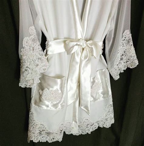 Our First I Do Getting Ready Bridal Robe Made From Mom S Dress That Features Pockets 💗💗 We