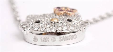 Kimora Lee Simmons For Hello Kitty Diamond White Gold Necklace At