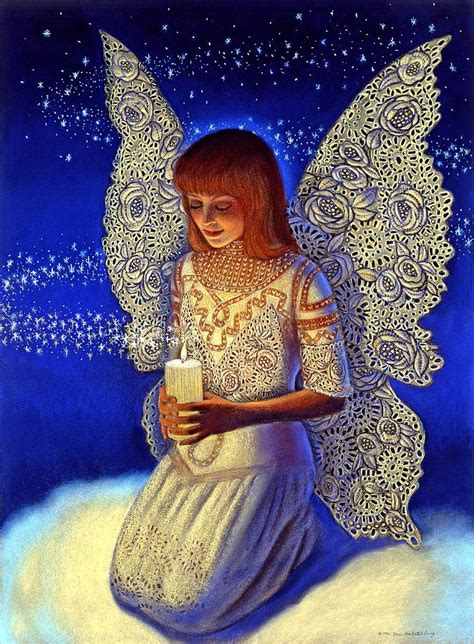 Angel Prayer Painting By Sue Halstenberg Fine Art America