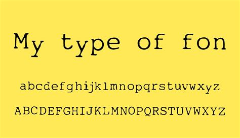 My Type Of Font Free Font