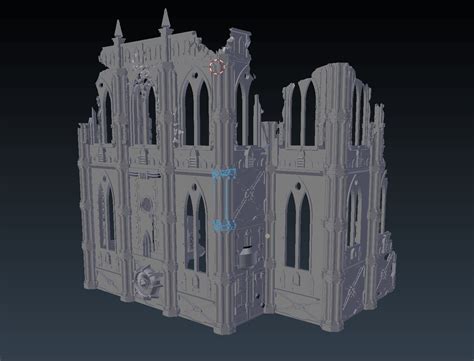 Download Stl File Wargames Or Warhammer Terrain Cathedral For Scale