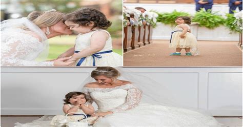 3 year old cancer survivor serving as a flower girl in her bone marrow donor s wedding pics