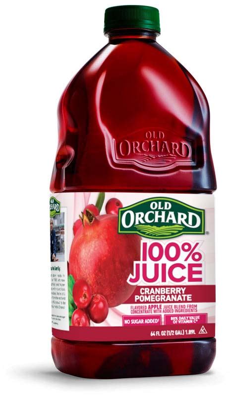 Cranberry Pomegranate 100 Juice Blend Old Orchard Brands